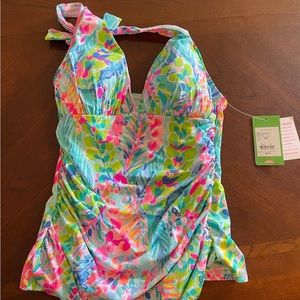 NWT - Lilly Pulitzer tankini top - Size 4 (S)